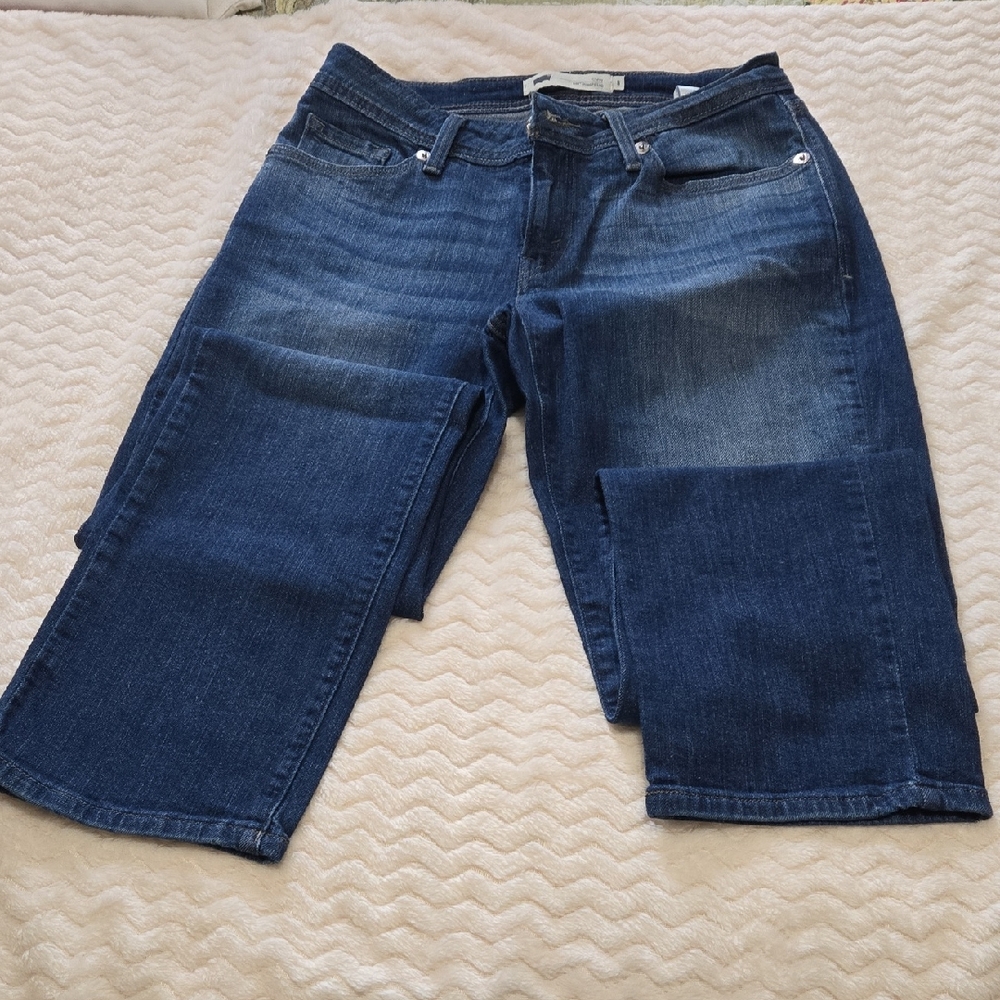 Levi's Dark Blue Curvy Straight Leg Women's Jeans